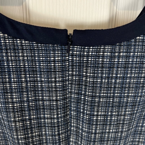 Talbots Navy and White Sleeveless Dress - Picture 7 of 9